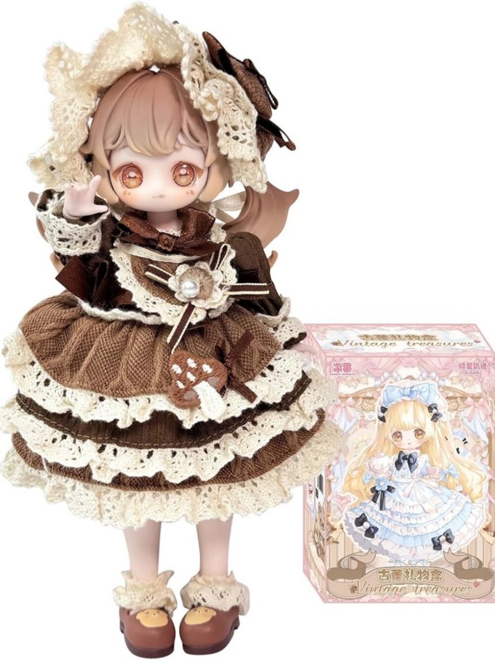 Vintage 7-Inch Ball Jointed Doll - BJD Blind Box Collectible Figures, Cute Gifts
